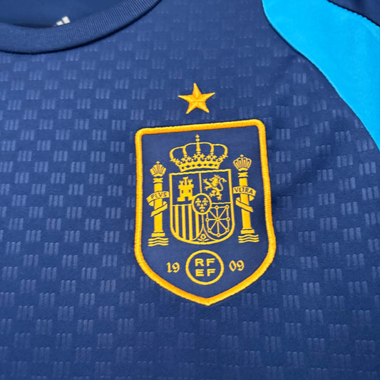 Espanha Seleção FIFA x Copa do Mundo 2026 - Camisa de Treino Azul Escuro