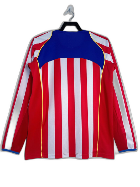 Atletico Madrid 04/05 I Home - Long Sleeve Retro Version