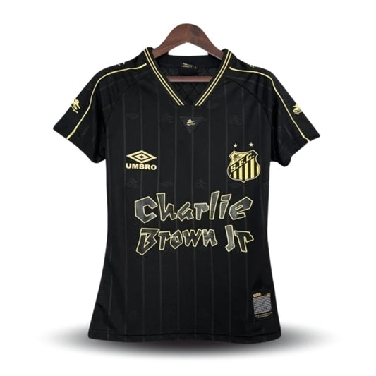 Santos 24/25 Charlie Brown Jr Women's  - Black - Fan Version