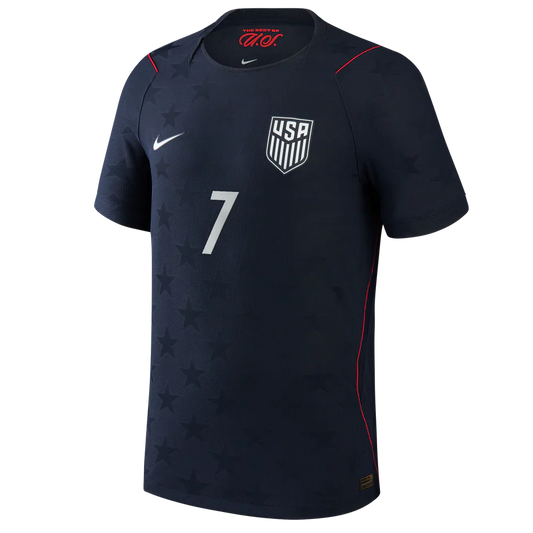 Reyna #7 USA World Cup 2026 Away Blue - Fan Version
