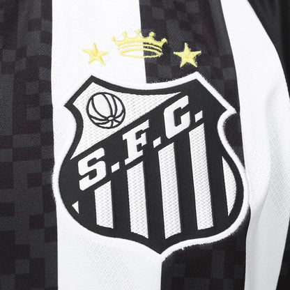 Santos 25/26 II Away  - All Sponsors Black - Fan Version