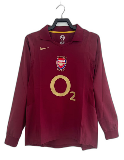 Arsenal 05/06 I Home  - Long Sleeve Retro Version