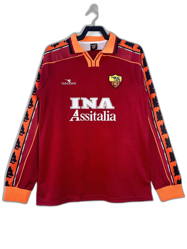 AS Roma 98/99 I Home  - Long Sleeve Retro Version