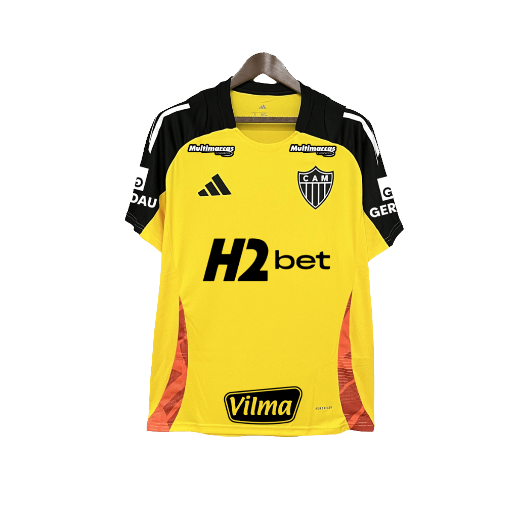 Atletico Mineiro 25/26 Yellow Training  - All Sponsors - Fan Version