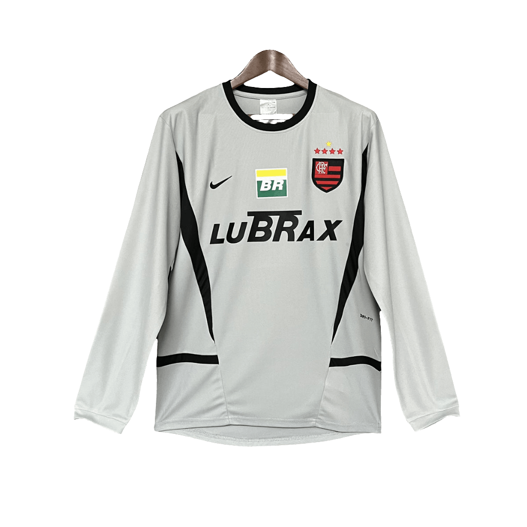 Flamengo 02/03 Goalkeeper Grey  - Long Sleeve Retro Version