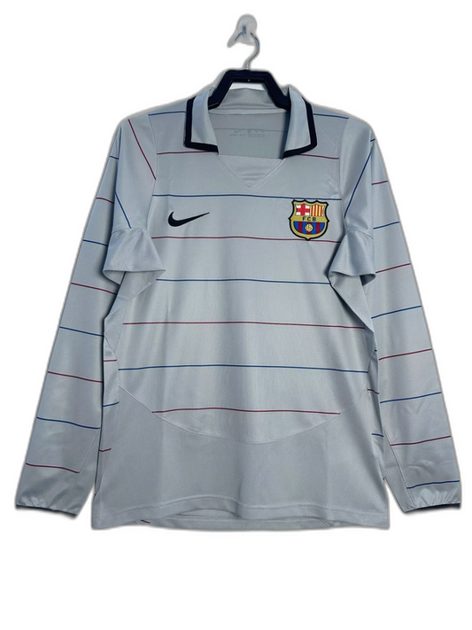 Barcelona 03/04 II Away  - Long Sleeve Retro Version