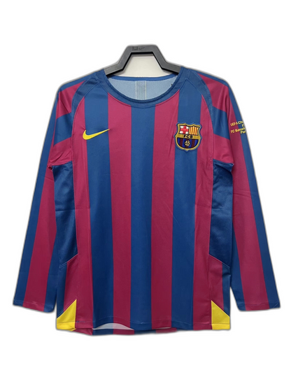 Barcelona 05/06 I Home  - Long Sleeve Retro Version