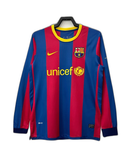 Barcelona 10/11 I Home  - Long Sleeve Retro Version