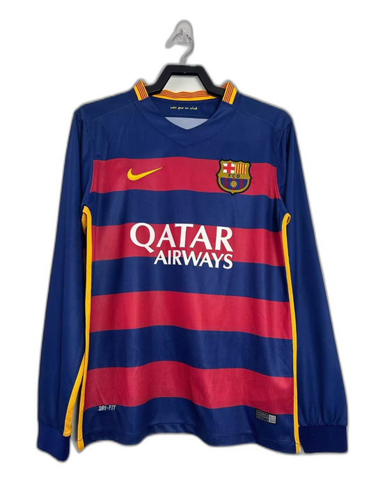Barcelona 15/16 I Home  - Long Sleeve Retro Version