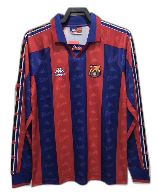 Barcelona 96/97 I Home  - Long Sleeve Retro Version