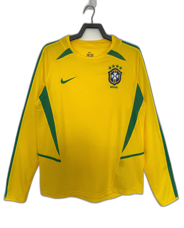 Brazil 2002 I Home  - Long Sleeve Retro Version