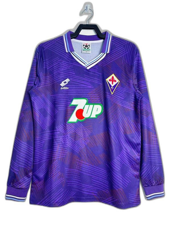 Fiorentina 92/93 I Home  - Long Sleeve Retro Version