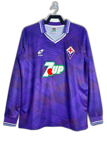 Fiorentina 92/93 I Home  - Long Sleeve Retro Version