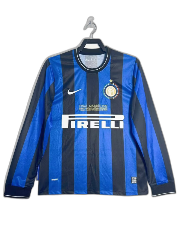 Inter Milan 2010 I Home  - Long Sleeve Retro Version