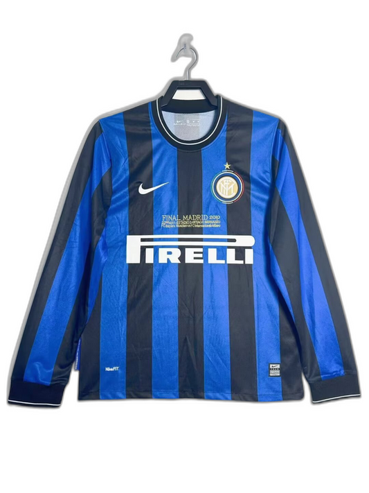 Inter Milan 2010 I Home  - Long Sleeve Retro Version