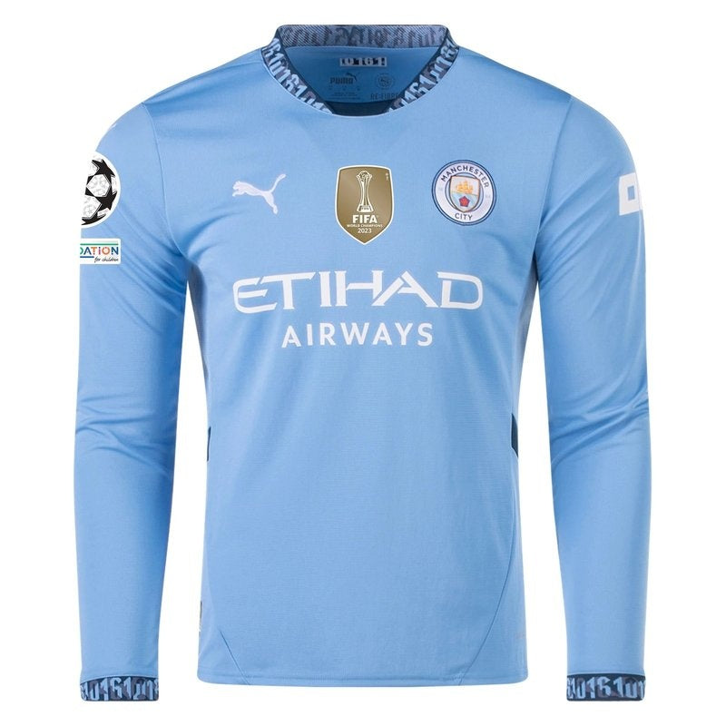 Manchester City UCL 24/25 I Home  - Long Sleeve
