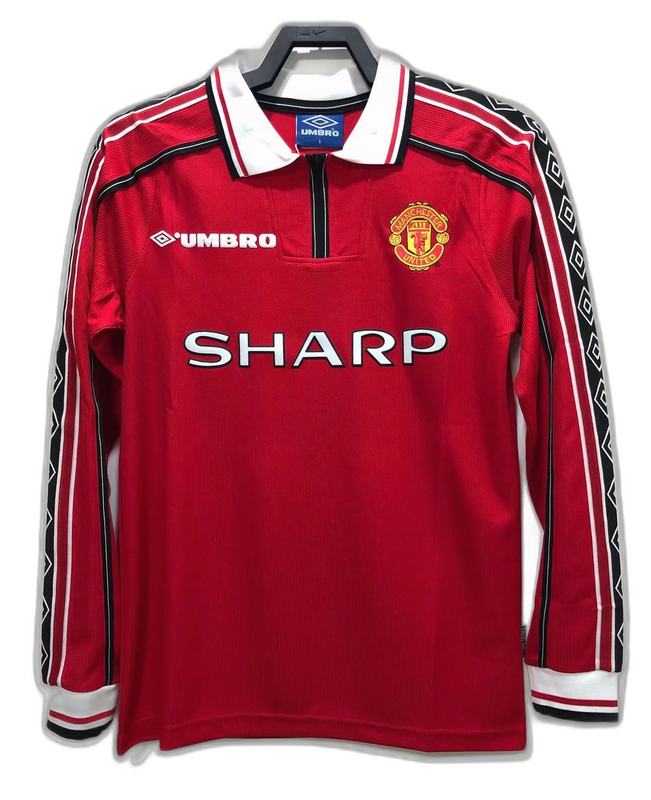 Manchester United 1998 I Home  - Long Sleeve Retro Version