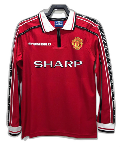 Manchester United 1998 I Home  - Long Sleeve Retro Version