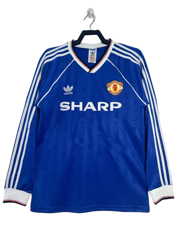 Manchester United 88/90 II Away  - Long Sleeve Retro Version