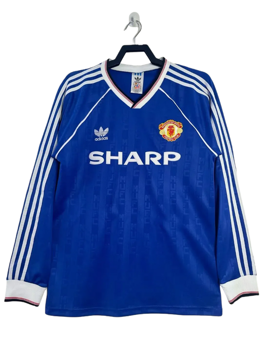 Manchester United 88/90 II Away  - Long Sleeve Retro Version