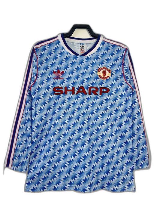 Manchester United 90/92 II Away  - Long Sleeve Retro Version