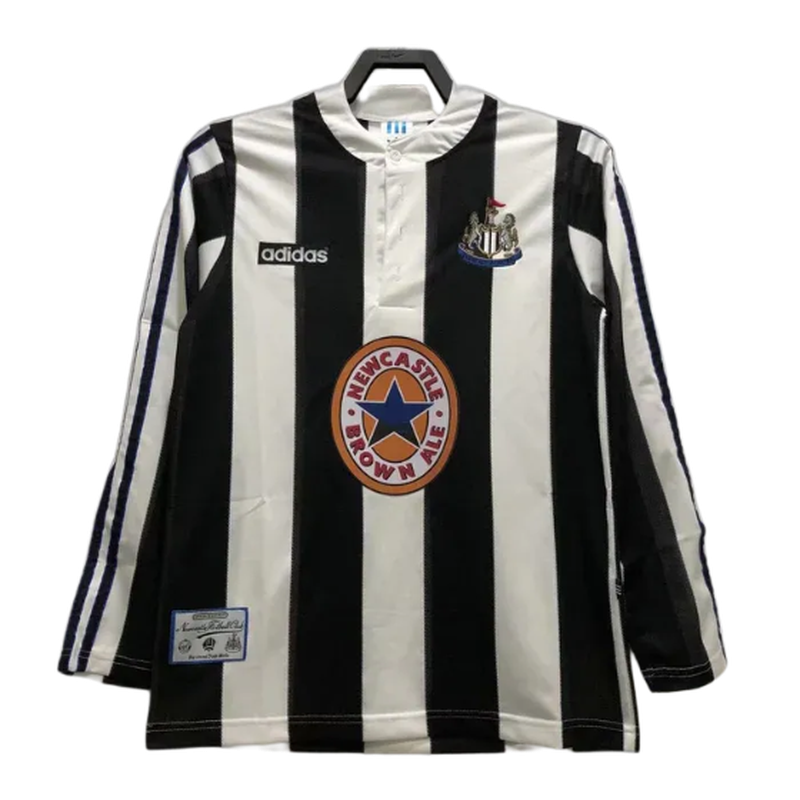 Newcastle United 95/97 I Casa - Versão Retrô Manga Longa