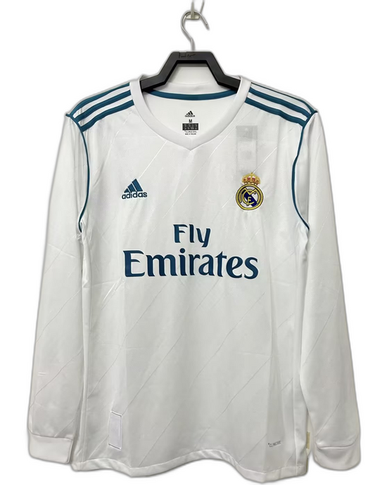 Real Madrid 17/18 I Home  - Long Sleeve Retro Version