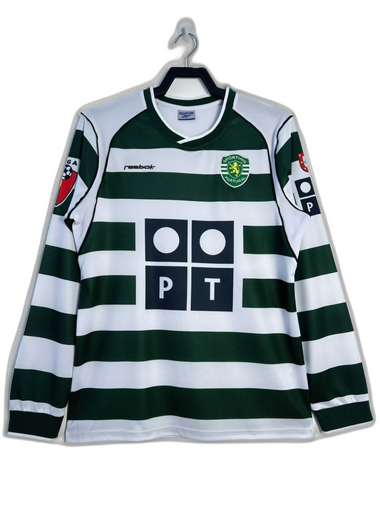 Sporting Lisbon 01/03 I Home  - Long Sleeve Retro Version